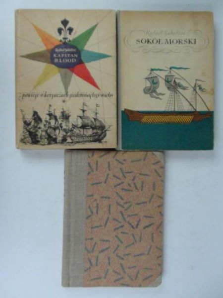 Kapitan Blood/Czarny łabędź/Sokół morski, 3 książki
