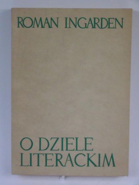 Ingarden Roman - O dziele literackim