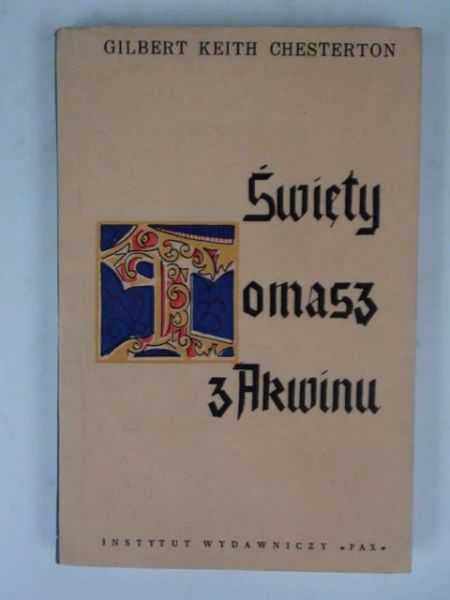 Świety Tomasz z Akwinu