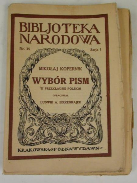 Wybór pism w przekładzie polskim, 1920 r., BN
