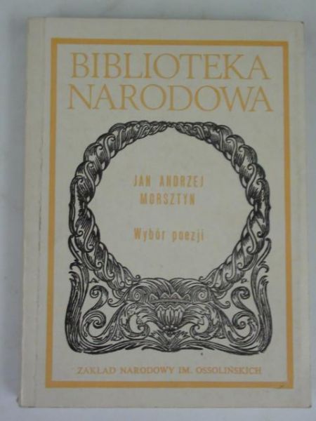 Morsztyn Jan Andrzej  - Wybór poezji, BN