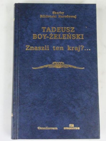 Znaszli ten kraj?, SBN