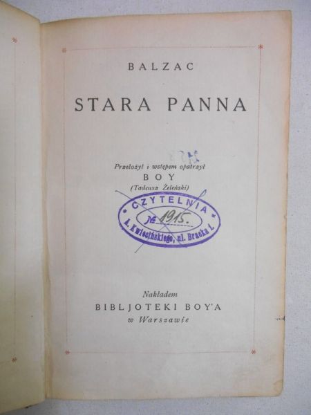Stara panna 1925 r.