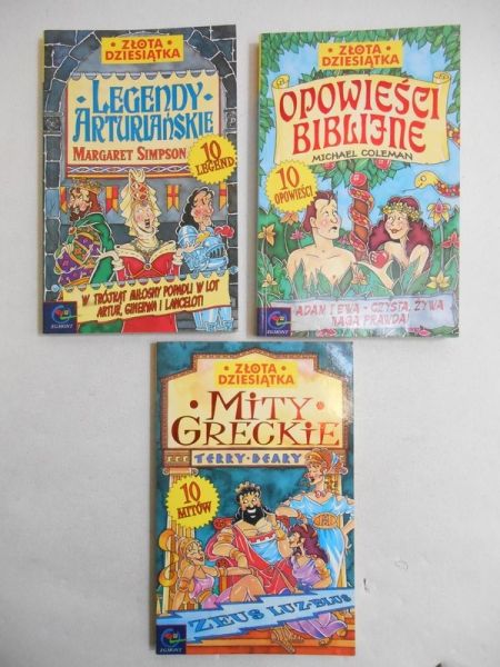 Legendy arturiańskie  Opowieści biblijne  Mity greckie