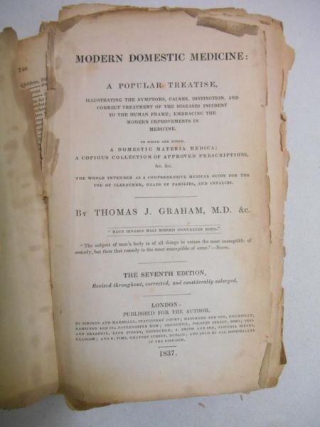 Modern Domestic Medicine, 1837 r.