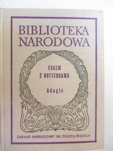Erazm z Rotterdamu - Adagia, BN