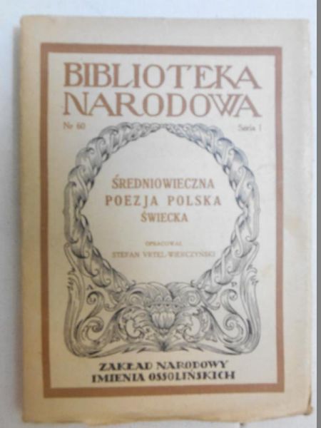 Średniowieczna poezja polska świecka, BN