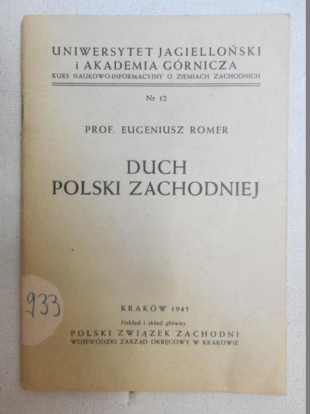 Romer Eugeniusz - Duch Polski Zachodniej, 1945