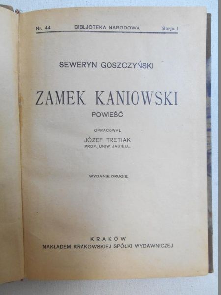 Zamek Kaniowski, 1925 r.
