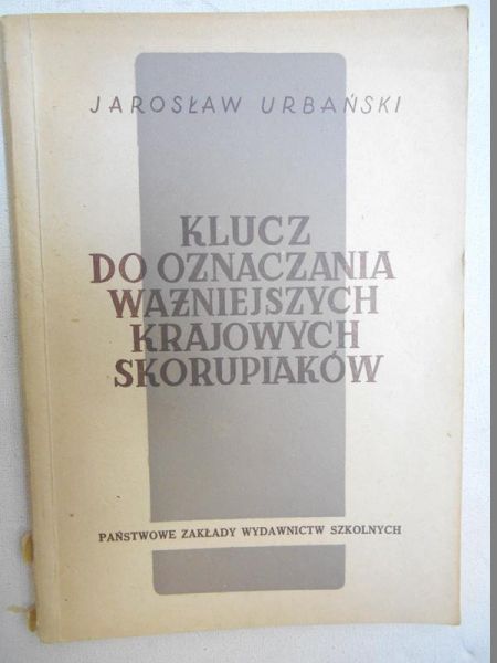 Klucz do oznaczania ważniejszych krajowych skorupiaków