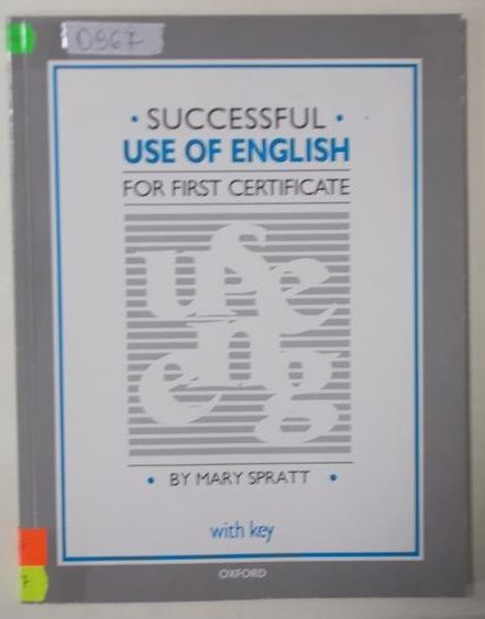 Spratt Mary - Successful. Use of English for First Certificate