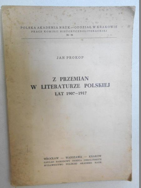 Z przemian w literaturze polskiej lat 1907-1917