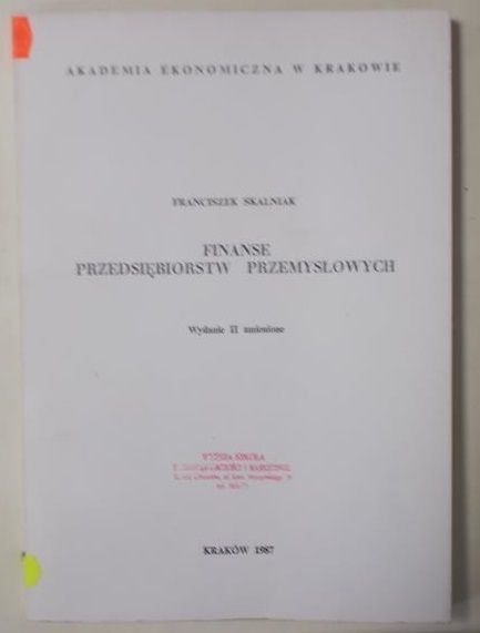 Finanse przedsiębiorstw przemysłowych
