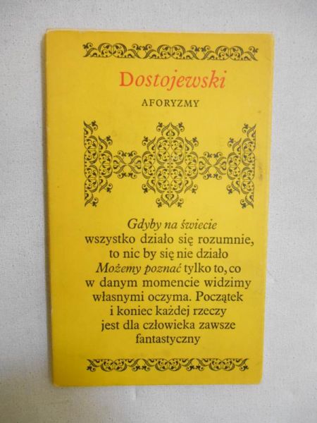 Fiodor Dostojewski. Aforyzmy