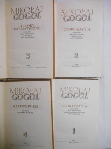 Gogol Mikołaj - Pisma wybrane, 4 tomy