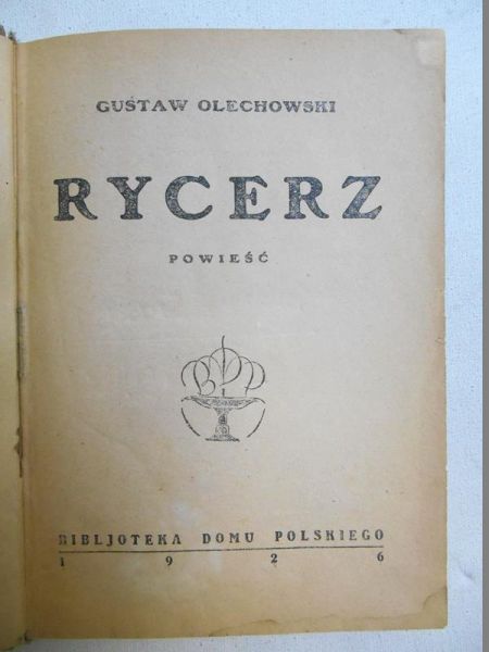 Rycerz, 1926 r.