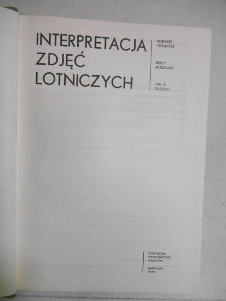 Interpretacja zdjęć lotniczych