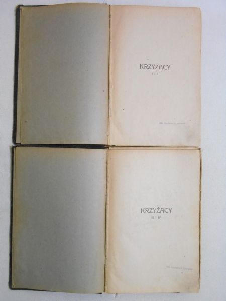 Krzyżacy 1922 r. 2 tomy