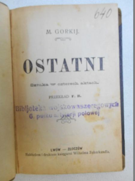 Ostatni, 1910 r.