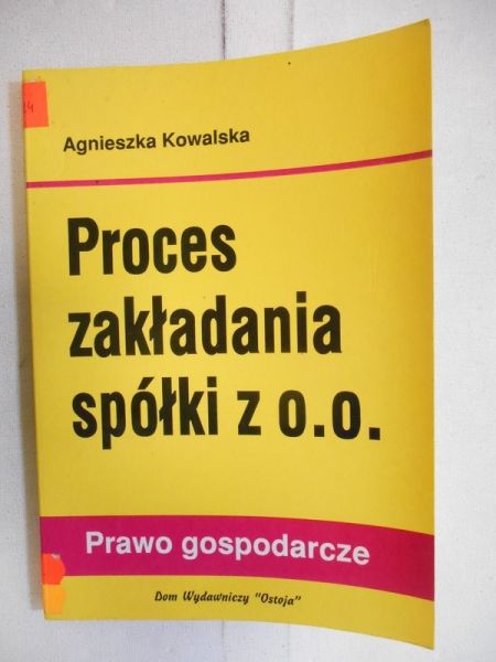 Proces zakładania spółki z o.o.