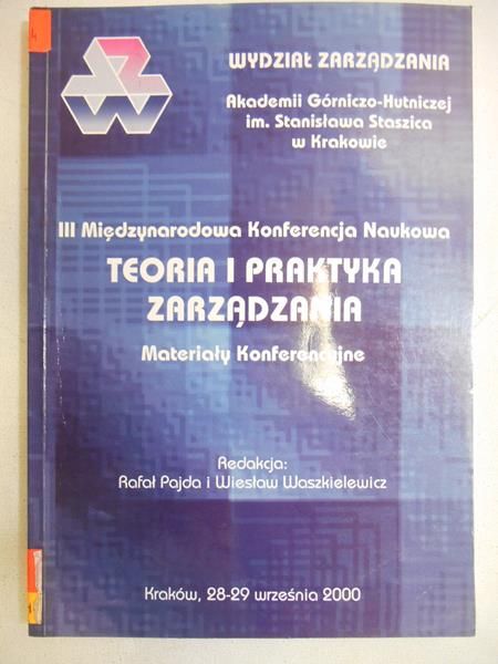 Pajda Rafał (red.) - Teoria i praktyka zarządzania