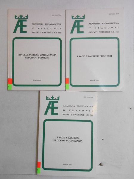 AE Kraków, Zeszyty Naukowe, 3 numery