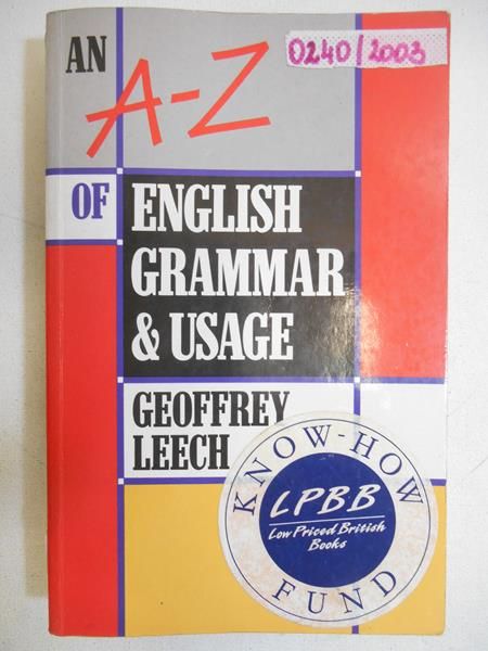 A-Z of English grammar & usage