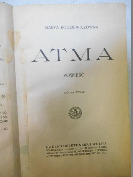 Atma, 1914 r.