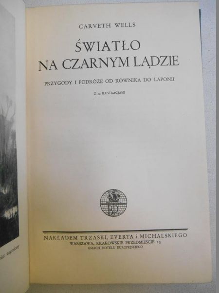 Wells Carveth - Światło na czarnym lądzie, 1935 r.