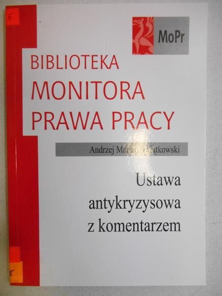 Ustawa antykryzysowa z komentarzem