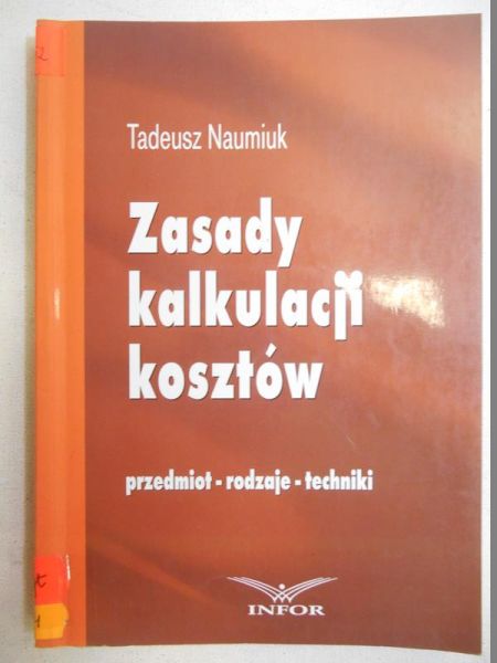 Zasady kalkulacji kosztów