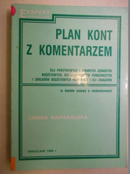 Plan kont z komentarzem