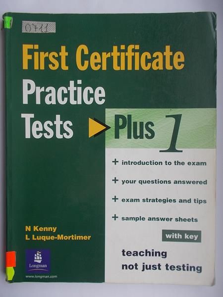 First Certificate Practise Test- Plus 1