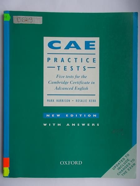 Harrison Mark, Kerr Rosalie - CAE Practice Tests: With Answers