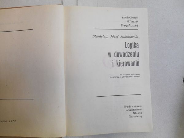 Logika w dowodzeniu i kierowaniu