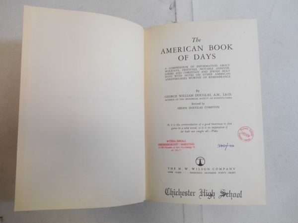 The American Book of Days