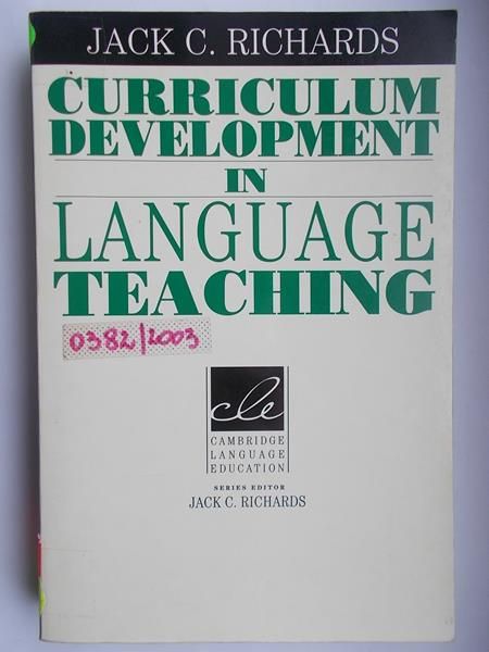 Curriculum development in language teaching