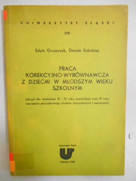 Praca korecyjno-wyrównawcza z dziećmi w młodszym wieku szkolnym