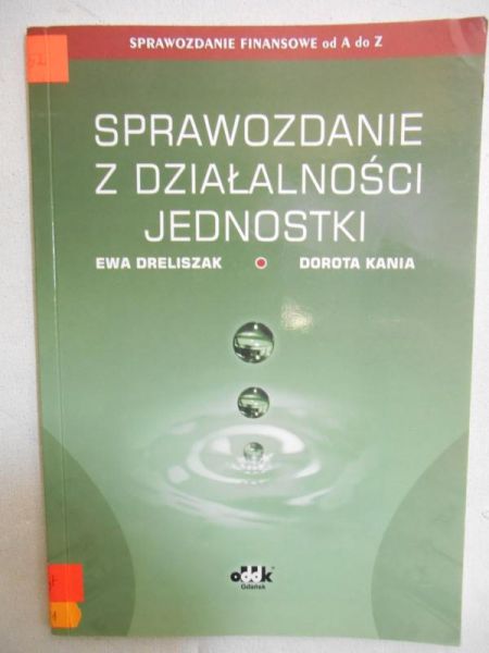 Sprawozdanie z działalności jednostki