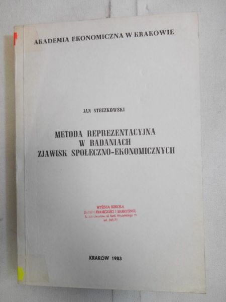 Metoda reprezentacyjna w badaniach zjawisk społeczno-ekonomicznych