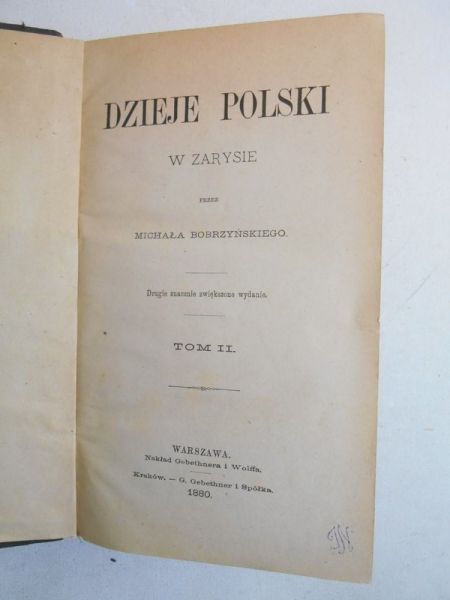 Dzieje Polski w zarysie, tom II, 1880 r.