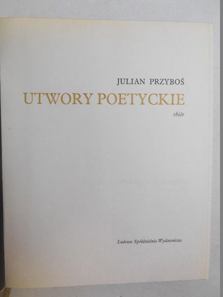 Utwory poetyckie. Zbiór