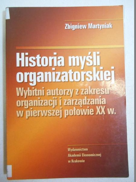 Historia myśli organizatorskiej