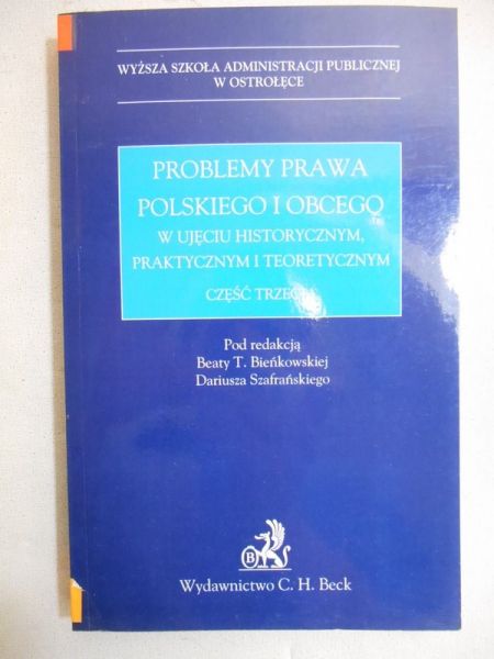 Bieńkowska Beata T. (red.) - Problemy prawa polskiego i obcego