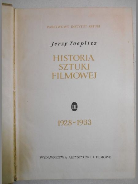 Historia sztuki filmowej, T.III
