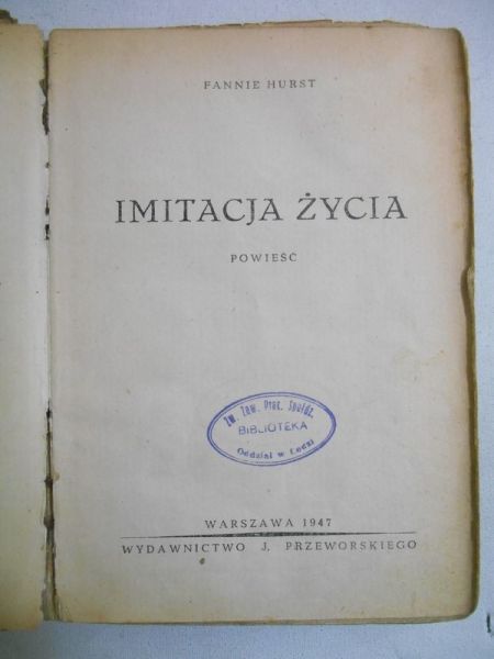 Fannie - Imitacja życia, 1947 r.