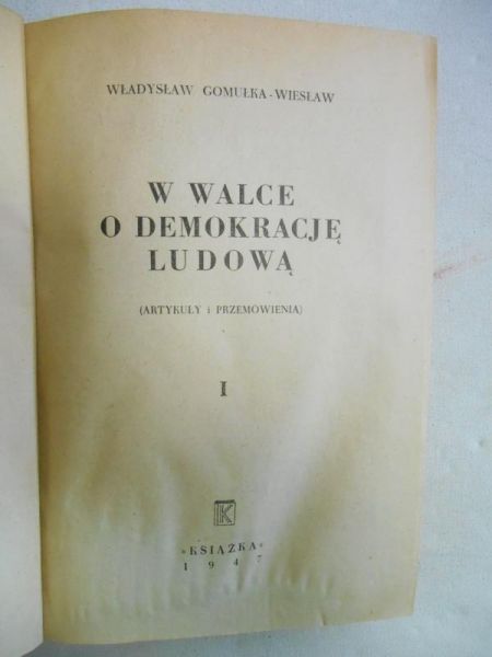 W walce o demokrację ludową, 1947 r.