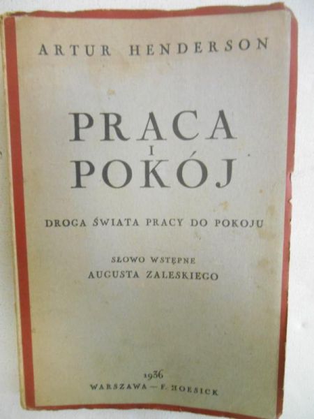 Praca i pokój, 1936 r.