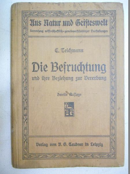 Die Befruchtung und ihre Beziehung zur Vererbung, 1912 r.