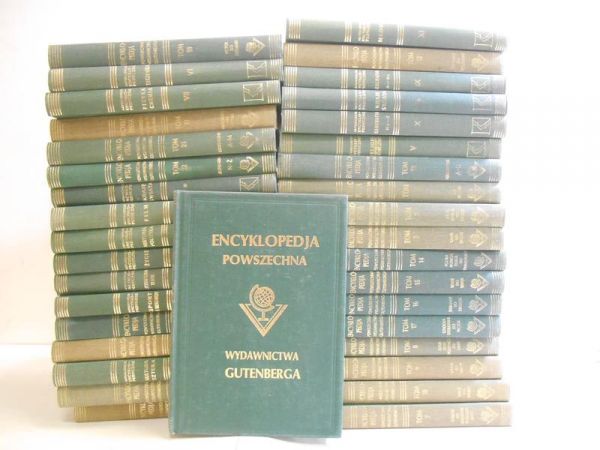 Wielka ilustrowana encyklopedia powszechna Wydawnictwa Gutenberga, 38 tomów